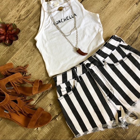 H & M Coachella Crop Tank Top XS - Picture 2 of 5